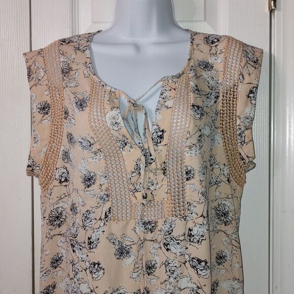 Daniel Rainn  sheer blouse  Sz L - Picture 3 of 6